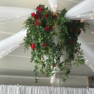 Red Azalea Center Ceiling Decor - Idea Gallery